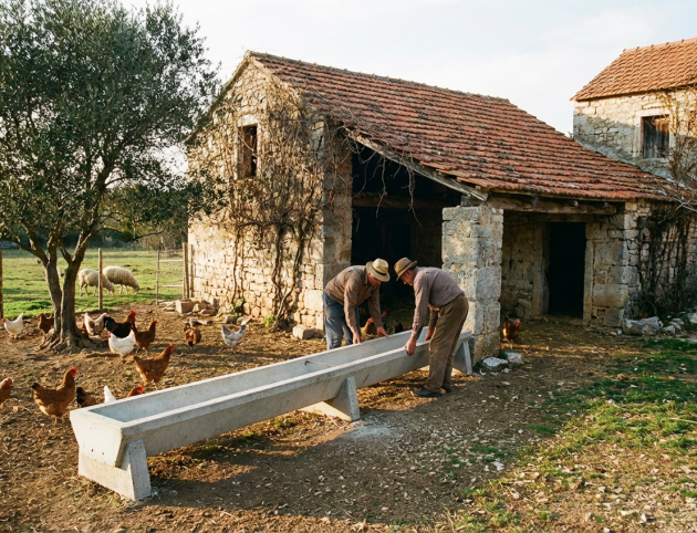 Granja mixta pequeña – con gallinas-1