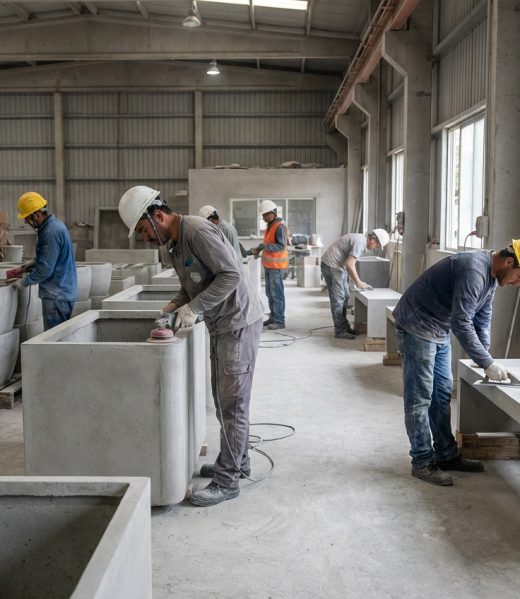 Maceteros y bancos urbanos- línea de acabado estético-1